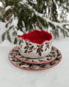 Jõulukauss Ja jõulutaldrikud